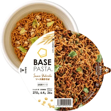 【焼きそば：ファミマ限定】BASE PASTA® – ソース焼きそば　⇒　まずい